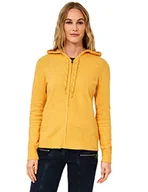 Bluzy damskie - Cecil Damska bluza z kapturem, kardigan, Curry Yellow Melange, XXL - miniaturka - grafika 1