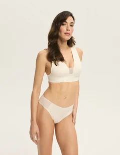 Majtki figi Blank Esotiq kremowy S - Majtki damskie - miniaturka - grafika 1