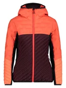Kurtki i kamizelki sportowe damskie - CMP Kurtka hybrydowa w kolorze pomarańczowo-bordowym - miniaturka - grafika 1