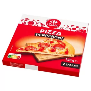 Carrefour Classic Pizza pepperoni z salami 320 g - Dania mrożone - miniaturka - grafika 1