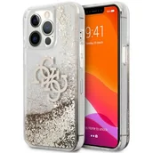 Etui i futerały do telefonów - Guess Etui 4G Big Liquid Glitter do Apple iPhone 13 Pro Max Złoty | GUHCP13XLG4GGO - miniaturka - grafika 1