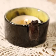 Świeczniki - Świecznik ceramiczny - Miś - miniaturka - grafika 1