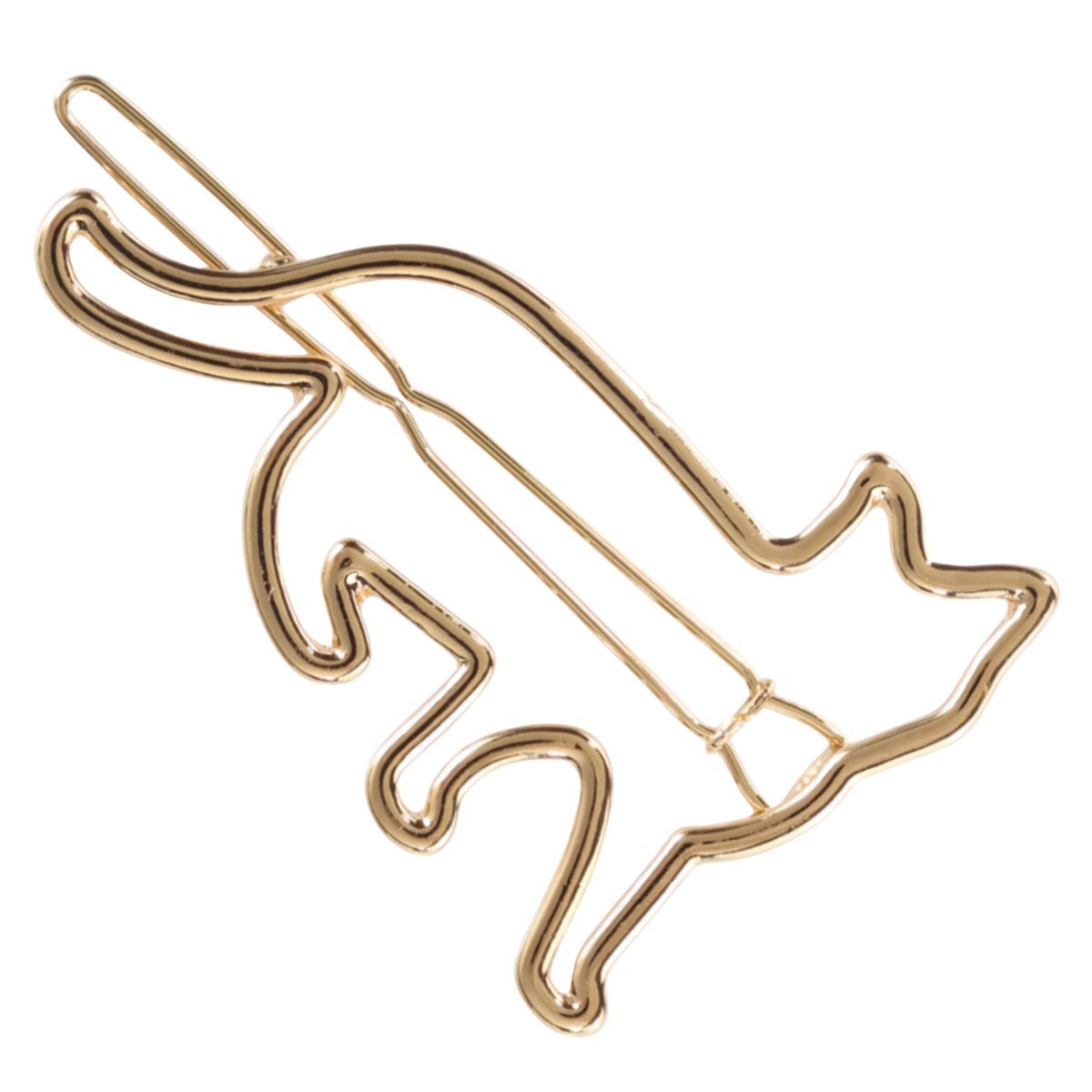 Spinka Wsuwka Złota do Włosów Ozdobna Kot Metalowa Lekka i Wytrzymała