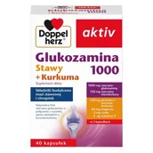Stawy, mięśnie, kości - Doppelherz aktiv Glukozamina 1000 Stawy + Kurkuma, 40 kapsułek - miniaturka - grafika 1