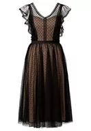 Sukienki - Kraimod Damska sukienka tiulowa, czarny-beżowy, 34 - miniaturka - grafika 1