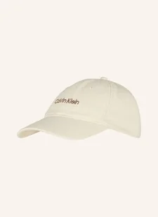 Calvin Klein Jeansowa Czapka Z Daszkiem weiss - Czapki damskie - miniaturka - grafika 1