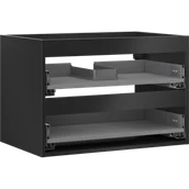 Szafki łazienkowe - Mexen Box-A korpus szafki podumywalkowej 70 cm, 2 szuflady, czarny mat - 91AX0-0700-470-2-71 - miniaturka - grafika 1