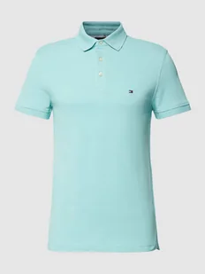 Koszulka polo o kroju slim fit ze wzorem w paski model ‘1985’ - Koszulki męskie - miniaturka - grafika 1