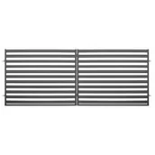 Ogrodzenia - Brama dwuskrzydłowa Dorian 400 x 154 stal ocynk RAL7016 struktura z automatem inteligentna - miniaturka - grafika 1