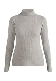 Idony Damski sweter z golfem z dzianiny 15329894, szary, M/L, szary, M-L - Swetry damskie - miniaturka - grafika 1