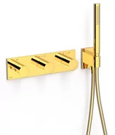 Baterie wannowe i prysznicowe - Bateria podtynkowa TRES B-system 24-K Złoto 30735401OR - miniaturka - grafika 1