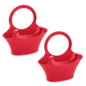 Pojemniki kuchenne - Koziol Pojemnik wielofunkcyjny na kubek Jessi 2 szt. malinowy (3499583) - miniaturka - grafika 1