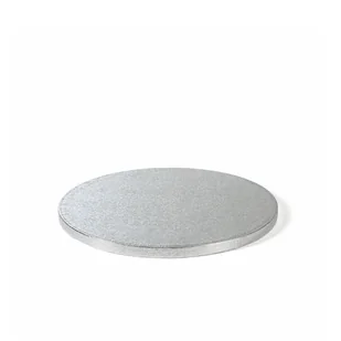 20x Podkład angielski pod tort srebrny 20 cm GRUBY OKRĄGŁY WYTRZYMAŁY - Dodatki do ciast w proszku - miniaturka - grafika 1