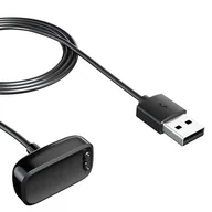 Akcesoria do smartwatchy - Ładowarka Z Klipsem Kabel Do Fitbit Charge 5 Czarna - miniaturka - grafika 1