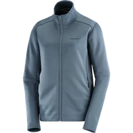 Bluzy sportowe damskie - BLUZA DAMSKA SALOMON ESSENTIAL MIDFLEECE FZ W C23270 - miniaturka - grafika 1