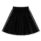 Sukienki i spódniczki dla dziewczynek - Spódnica dziewczęca Guess czarna aksamitna-134 - GUESS - miniaturka - grafika 1