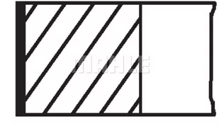 Zestaw pierścieni tłokowych Mahle 033 RS 00101 0N1 - Silnik - akcesoria - miniaturka - grafika 1