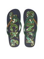 Klapki i japonki męskie - Jack&Jones Japonki Jfwlogo Palm Print Flip Flop Ln 12230642 Granatowy - miniaturka - grafika 1