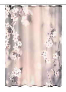 Kleine Wolke Blossom Tekstylna Zasłona prysznicowa rózowy 240x180 cm - Zasłony prysznicowe - miniaturka - grafika 1