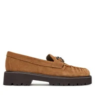 Półbuty damskie - Loafersy Aldo Danrose 14058774 Brązowy - miniaturka - grafika 1