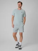 Spodenki męskie - 4F Spodenki treningowe szybkoschnące męskie - miętowe XXL - miniaturka - grafika 1