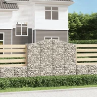 Pozostałe narzędzia ogrodowe - vidaXL Kosze gabionowe, 25 szt, 200x50x160/180cm, galwanizowane żelazo - miniaturka - grafika 1