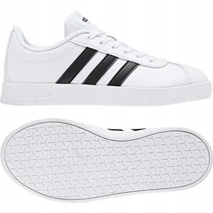 Adidas VL Court 2.0 K buty damskie sportowe trampki białe modne - Trampki damskie - miniaturka - grafika 1