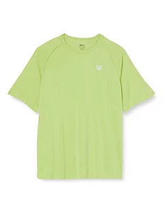 Bluzy męskie - Wilson Męska bluza z kapturem Core Crew (Green Glow Wil/Pearl Grey Wil), 2XL WRA746404XX - grafika 1