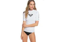 Koszulki i topy damskie - Koszulka krótki rękaw Roxy Whole Hearted UPF 50 Rashguard White 3409 WBB1-L - miniaturka - grafika 1