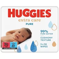 Chusteczki nawilżane - Huggies chusteczki nawilżane Pure Extra Care 3 x 56 szt 3-pack - miniaturka - grafika 1