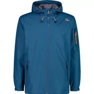 Kurtki męskie - CMP Męska Kurtka Deszczowa Anty-Rozdzierająca Kaptur Stały Kurtka Deszczowa Mężczyźni - miniaturka - grafika 1