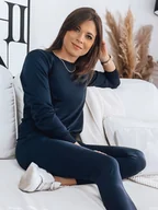 Dresy damskie - Komplet damski dresowy MILIAN granatowy Dstreet AY0825-L - miniaturka - grafika 1