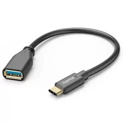 Kable - Kabel HAMA OTG USB-C - USB-A 3.1 0.15m Czarny - miniaturka - grafika 1
