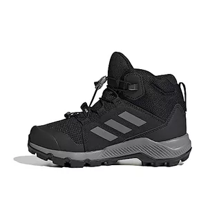 Buty dla chłopców - adidas Terrex Mid GTX K, Kapcie, 35.5 EU, Czarne Krzyki Czarne - grafika 1