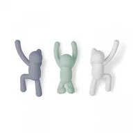 Wieszaki i stojaki - Wieszak ścienny UMBRA Buddy, szaro-zielony, 7,5x16,8x7,6 cm - miniaturka - grafika 1