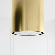 Okapy kuchenne - Okap kuchenny GLOBALO Cylindro Isola 39.7 Light Gold Mat - miniaturka - grafika 1