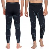 Spodnie narciarskie - Legginsy Termoaktywne Męskie Bielizna Bezszwowa Spodnie Termiczne MORAJ M - miniaturka - grafika 1