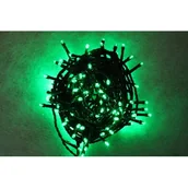 Oświetlenie świąteczne - Lampki łańcuch świetlny zewnętrzny 100 LED 5 m zielone - miniaturka - grafika 1