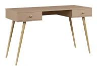 Biurka - Elior Skandynawskie biurko z szufladami macchiato L1-K72 - miniaturka - grafika 1