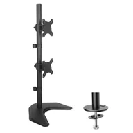 Uchwyty do monitorów - Techly 027552 Uchwyt podwójny pionowy do monitorów 13-27'', 2x 10 kg - miniaturka - grafika 1