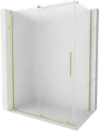 Kabiny prysznicowe - Mexen Velar kabina prysznicowa rozsuwana 140x75 cm, szron, złota szczotkowana - 871-140-075-31-55 - miniaturka - grafika 1