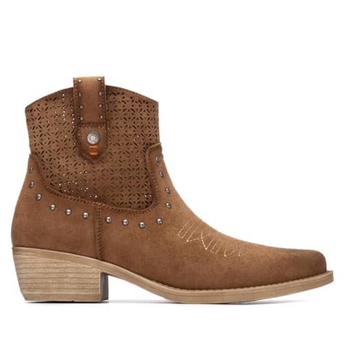 REFRESH - Botki Kobiety Kamelowy - Wygodne i wszechstronne obuwie – moda casualowa - Model 17504202 (Rozmiar 39)