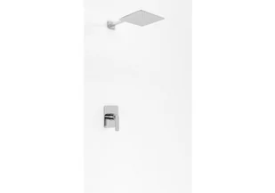 Kohlman Experience Zestaw prysznicowy podtynkowy z deszczownicą kwadratową 20x20 cm chrom QW220EQ20 - Baterie wannowe i prysznicowe - miniaturka - grafika 2