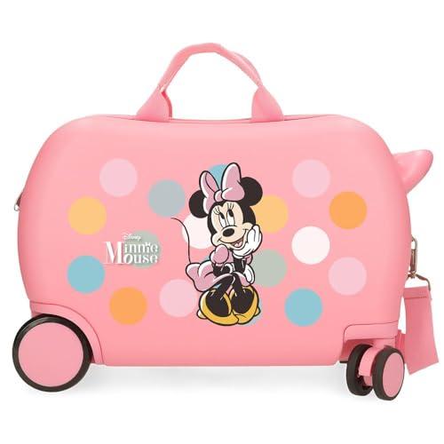 Joumma Disney Minnie Coquette walizka dziecięca różowa 45 x 31 x 20 cm twarda ABS 24,6 l 1,8 kg 4 koła bagaż podręczny, Różowy kolor, walizka dziecięca