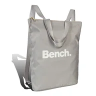 Plecaki - Bench jasnoszary plecak nylonowy miejski plecak szary sklep damski 30x40x13 plecak damski D2ORI303K - miniaturka - grafika 1