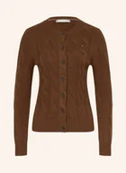 Swetry damskie - Tommy Hilfiger Kardigan braun - miniaturka - grafika 1