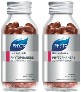 Zestaw suplementów diety Phyto Phytophanere na paznokcie i włosy 2 x 120 kapsułek (3338221001085) - Witaminy i minerały - miniaturka - grafika 1
