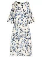 Sukienki - ApartFashion Damska sukienka letnia, kremowo-niebieska, normalna, kremowo-niebieski, 40 - miniaturka - grafika 1