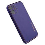 Etui i futerały do telefonów - Beline Beline Etui Leather Case iPhone 12 Pro Max purpurowy/purple - miniaturka - grafika 1