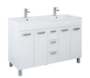 Szafka łazienkowa z umywalką Elita Sunn 120 cm biały połysk RE169196008060 - Szafki łazienkowe - miniaturka - grafika 1